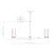 Z-Lite Danica 8 Light Chandelier, 31.5in. W x 15.25in. H, Modern Gold 3044-8MGLD - alternate 4